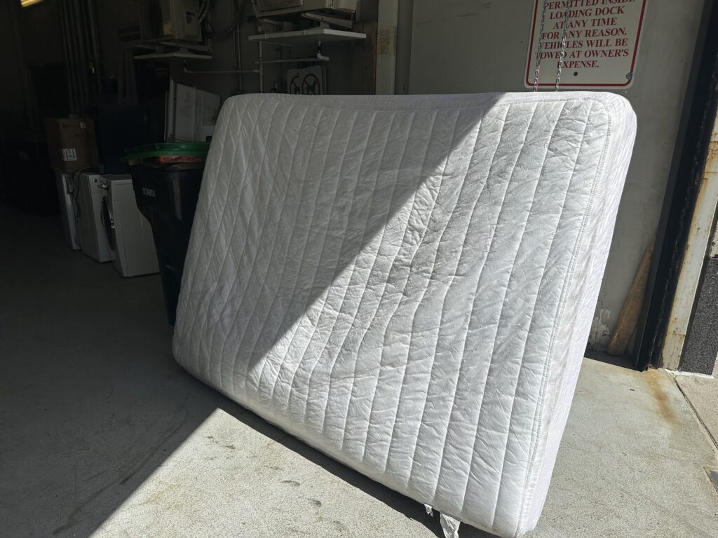 mattress being removed